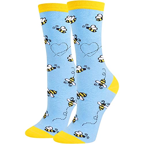 Women's Funny Cute Animal Bee Socks Gifts For Bee Lovers