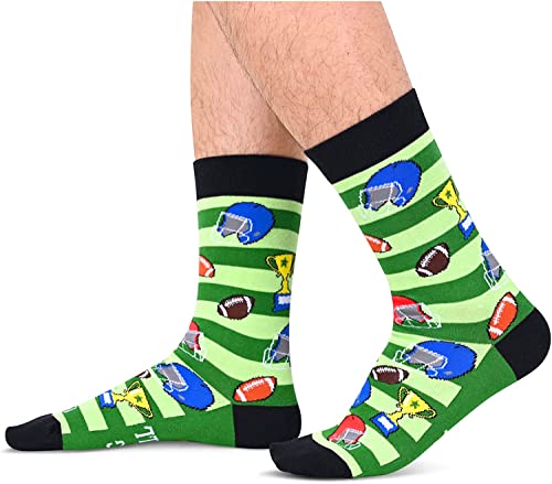 Funny Football Gifts for Football Lovers, Women Men Football Socks, Cute Ball Sports Socks for Sports Lovers, Unisex Football Socks for Men Women Football Gifts