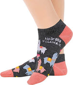 Llama Lover Gifts for Women Llama Gifts for Girl Lady Female Crazy Llama Socks 2 Pairs