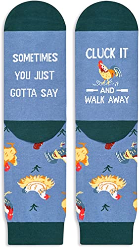 Unique Chicken Lover Gifts Novelty Chicken Gifts for Him and Her, Fun Chicken Socks for Men and Women