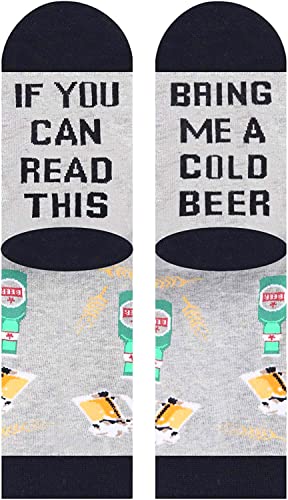Beer Lover Gift Unique Beer Socks Funny Beer Gift for Women , Ideal Gifts for Beer Lovers and Drinkers