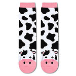 Funny Saying Cow Gifts for Women,Just A Girl Who Loves Cows,Novelty Cow Print Socks