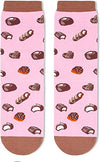 Gift for Mom, Women's Chocolate Socks, Anniversary Gift for Her, Chocolate Lover Gift, Funny Food Socks, Novelty Chocolate Gifts for Women, Funny Chocolate Socks for Chocolate Lovers