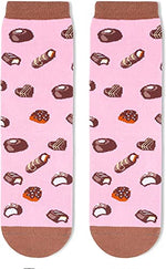Women's Novelty Crazy Chocolate Socks Gifts for Chocolate Lovers