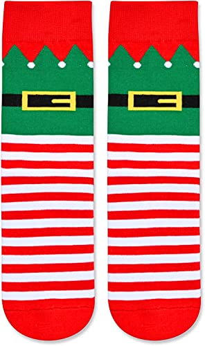 Funny Christmas Vacation Gifts for Kids, Funny Crazy Christmas Socks Holiday Socks for Childen, Christmas Elf Socks Santa Socks, Xmas Gifts Girls Boys, Gifts for 7-10 Years Old