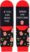 Funny Popcorn Socks for Men, Novelty Popcorn Gifts For Popcorn Lovers, Anniversary Gift For Him, Gift For Dad, Funny Food Socks, Mens Popcorn Themed Socks