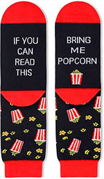 Funny Popcorn Socks for Men, Novelty Popcorn Gifts For Popcorn Lovers, Anniversary Gift For Him, Gift For Dad, Funny Food Socks, Mens Popcorn Themed Socks