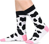 Unique Cow Gifts for Women Silly & Fun Cow Socks Novelty Cow Gifts for Moms