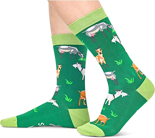 Unisex Funny Goat Socks, Goat Gifts for Women and Men, Goat Gifts Farm Sheep Socks