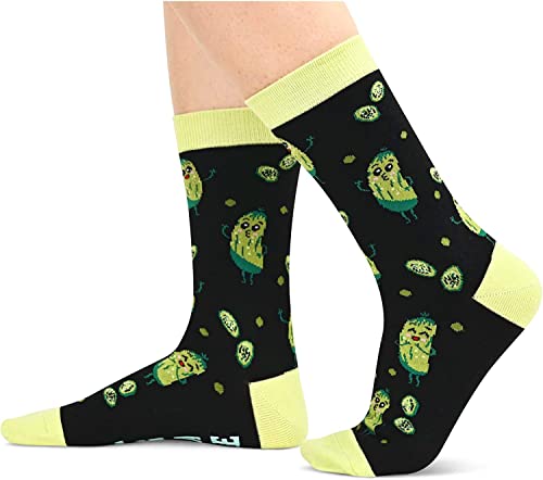 Funny Pickle Socks for Unisex Adult Who Love Pickle, Novelty Pickle Gifts,Men Women Gag Gifts, Gifts for Pickle Lovers, Funny Sayings If You Can Read This, Please Bring Me A Pickle Socks