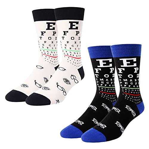 Men's Optometry Socks, Eyeball Socks, Optometry Gifts for Men, Optometrist Gifts, Optician Gifts, Eye Doctor Gifts, Unique Eyeball  Ophthalmologist Gifts