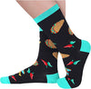 Women's Taco Socks, Mexican Theme Socks, Taco Gifts, Taco Lover Presents, Great Gifts For Women, Ladies Socks, Taco Tuesday, Mothers Day Gifts, Food Socks