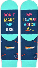Unisex Attorney Socks, Funny Lawyer Gifts, Novelty Gift for Law School Graduations, Attorney Gifts for Men and Women, Lawyer Socks Perfect for Attorneys, Law Students, and Graduates
