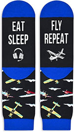 Unisex Airplane Socks Helicopter Socks Pilot Socks, Airplane Gifts Pilot Gifts Aviation Plane Gifts Air Traffic Controller Gifts Helicopter Gifts