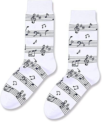 Novelty Music Gifts Music Themed Gifts Music Note Socks Men Women Teens, Music Note Gifts for Music Lovers, Gifts for Musicians Music Teacher