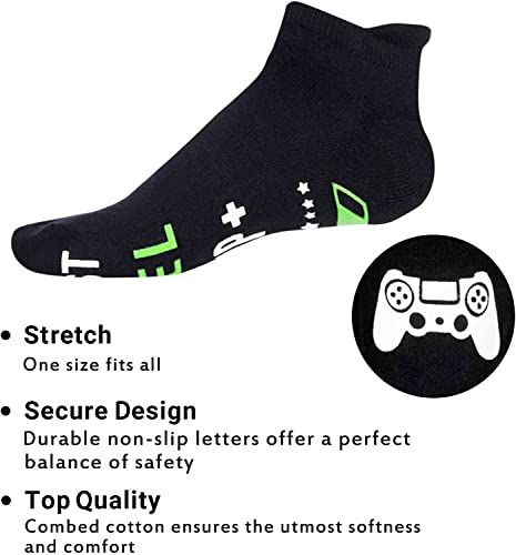 Unisex Gaming Socks for Game Lovers, Gamer Gifts for Women Men, Gaming Socks, Funny Gaming Gifts, Video Game Socks, Novelty Gamer Socks