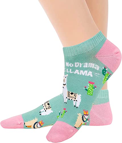 Llama Lover Gifts for Women Llama Gifts for Girl Lady Female Crazy Llama Socks 2 Pairs