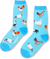 Women's Crazy Funny Chicken Socks Gifts for Chicken Lovers-2 Pack
