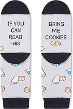 Unisex Cookie Milk Socks, Cookie Milk Lover Gift, Funny Food Socks, Novelty Cookie Milk Gifts, Gift Ideas for Men Women, Funny Cookie Milk Socks for Valentines Gifts, Christmas Gifts