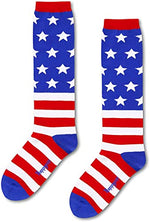 American Flag Knee High Socks Women Patriots Socks USA Socks 4th Of July Socks, 4th Of July Gifts American Flag Gifts Patriots Gifts