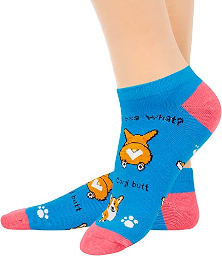 Corgi Lover Gifts for Women Corgi Gifts for Girl Lady Female Crazy Corgi Socks , Gift For Her, Gift For Mom 2 Pairs