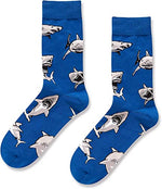 Funny Shark Gifts for Men Who Love Shark, Unique Gifts for Him Men's Shark Socks Ocean Gifts
