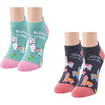 Llama Lover Gifts for Women Llama Gifts for Girl Lady Female Crazy Llama Socks 2 Pairs