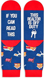 Unisex Realtor Socks, Gifts for Realtors, Funny Real Estate Agent Gifts for Women and Men, Fun Real Estate Socks