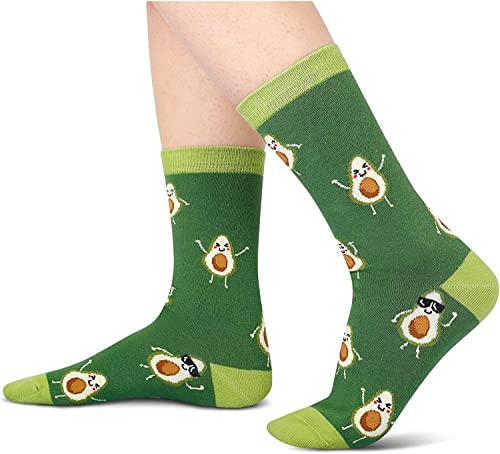 Funny Avocado Gifts for Avocado Lovers Avocado Gifts for Women, Novelty Avocado Socks Fruit Socks