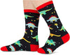 Women's Cool Thick Crew Funny Dinosaur Socks Gifts for Dinosaur Lovers