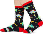 Unique Dinosaur Gifts for Women Silly & Fun Dinosaur Socks Novelty Dinosaur Gifts for Moms