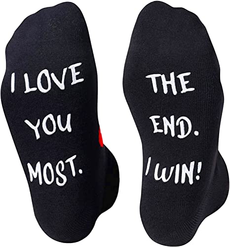 Funny I Love You Gifts For Him Boyfriend Heart Gifts, Novelty Love You Socks For Girlfriend Valentine Socks