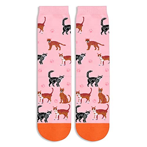 Christmas Gifts For Cat Mom Cat Lover Cat Lady Cat Gifts For Women Crazy Cat Socks