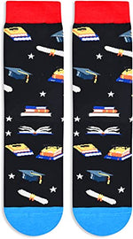 Funny Socks Fun Socks for Women Men Teens, College Student Gifts, Cool Graduation Gifts for Her, Graduate Gifts for Him, Gifts for Students, Graduation Presents