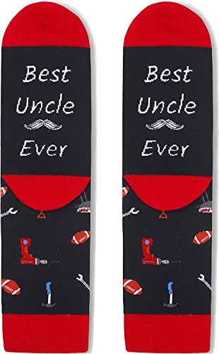 Silly Novelty Socks for Men, Uncle Socks Uncle Gifts, Best Uncle Gifts, Gifts for Uncle from Niece Nephew Kids, Best Father's Day Gifts for Uncle