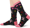 Breast Cancer Awareness Socks Breast Cancer Socks For Women Inspirational Socks Survivor Socks, Inspirational Gifts Breast Cancer Gifts Chemo Gifts