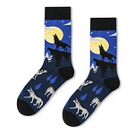 Funny Wolf Gifts for Men Gifts for Him Wolf Lovers Gift Cute Sock Gifts Wolf Socks