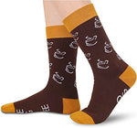 Funny Crazy Socks for Men, Coffee Gifts for Coffee Lovers Coffee Socks with Funny Saying, Drinking Gifts for Men