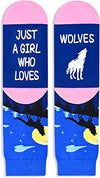 Funny Wolf Gifts for Women Gifts for Her Wolf Lovers Gift Cute Sock Gifts Wolf Socks