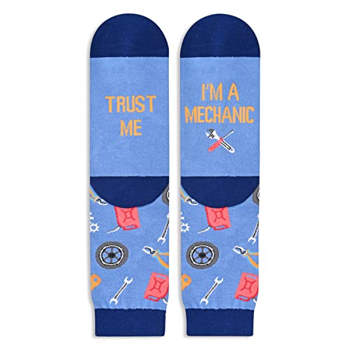 Mechanic Gifts, Unisex Mechanic Socks, Auto Mechanic Gifts, Car Mechanic Gifts, Diesel Mechanic Gifts, Aircraft Mechanic Gifts, and Mechanical Engineering Gifts