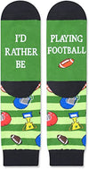 Funny Football Gifts for Football Lovers, Women Men Football Socks, Cute Ball Sports Socks for Sports Lovers, Unisex Football Socks for Men Women Football Gifts