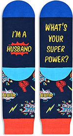 Best Father's Day Gifts Funny Husband Socks, Valentines Day Gifts for Husband, Husband Gifts from Wife, Husband Socks, Anniversary Gifts for Husband Birthday Gift