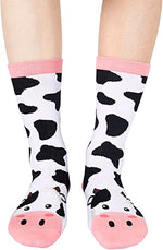 Women's Cute Cow Socks Cow Gifts for Women Fun Animals Gifts for Animal Lovers, Anniversary Gift, Gift For Her, Gift For Wife