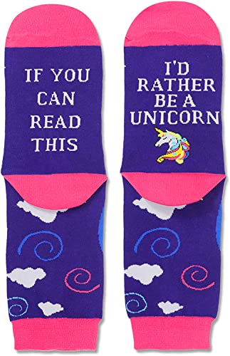 Gender-Neutral Unicorn Gifts, Unisex Unicorn Socks for Women and Men, Unicorn Gifts Animal Socks