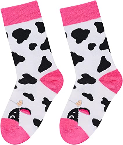 Toddler Girls Funny Cute Cow Socks Gifts for Cattle Lovers