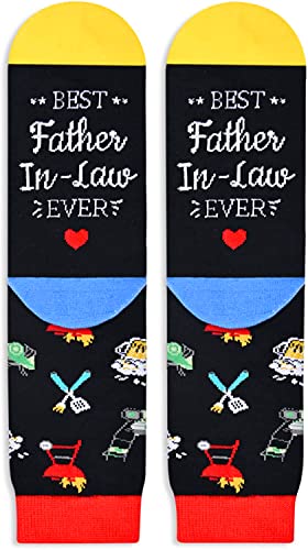 Funny Father's Day Gifts, Father In Law Gifts, Father of the Bride Gifts from Daughter In Law Son In Law from Groom, Father of the Bride Socks
