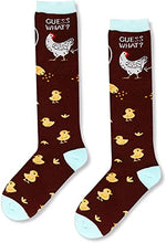 Unique Chicken Gifts for Women Silly & Fun Chicken Socks Silly Chicken Gifts for Moms, Women's Knee High Socks