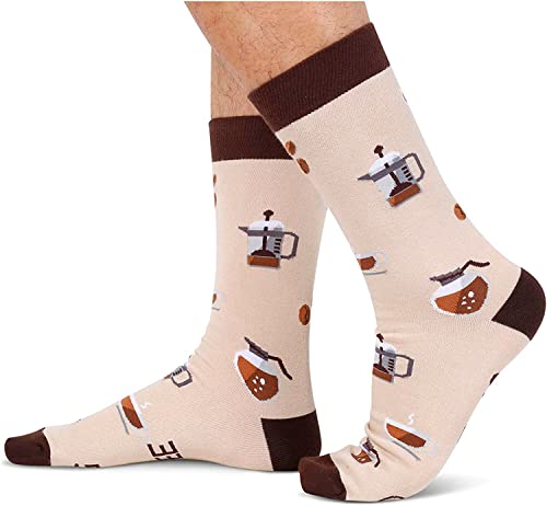 Men's Funny Cool Coffee Socks Gifts for Coffee Lovers