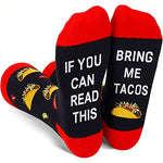 Men's Taco Socks, Mexican Theme Socks, Taco Gifts, Taco Lover Presents, Cool Gifts For Men, Taco Tuesday, Fathers Day Gifts, Fast Food Socks