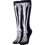 Funny Knee High Halloween Socks for Women, Long Crazy Halloween Socks, Silly Halloween Gifts for Women, Bone Socks, Skeleton Socks, X-Ray Socks, Spooky Gifts